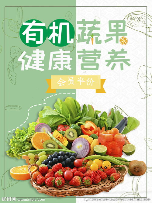 蔬菜水果超市促销海报图片